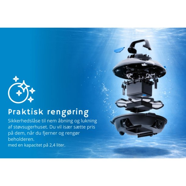 SupraVac Trinity AKU automatisk robotst�vsuger til pool